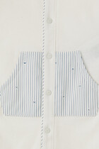 Cotton Stripe Jumpsuit Set